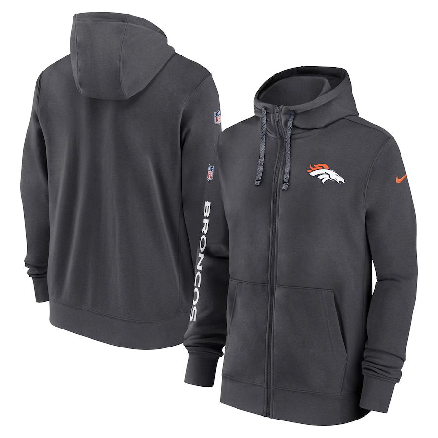 Men Denver Broncos black 2024 Nike NFL Hoodie->jacksonville jaguars->NFL Jersey
